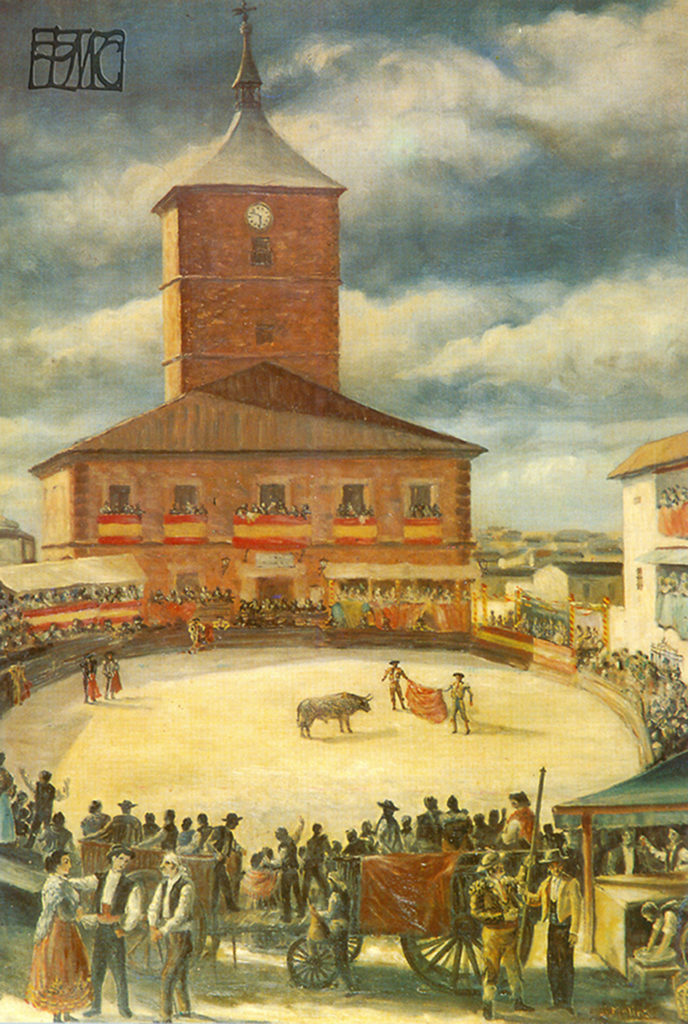 Recreación de Corrida de Toros en la Plaza Vieja en el siglo XVIII. Colección particular Jesús Molina.