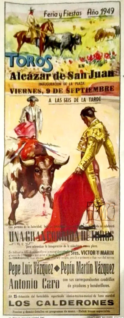 Cartel de Inauguración de la Plaza de Toros, 1949.