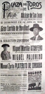 Cartel de Toros, 1932.