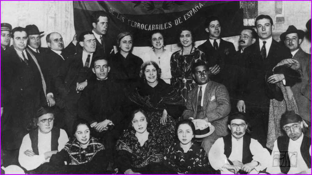 Cuadro artístico de la agrupación Álvarez Quintero de Alcázar. Enero 1922