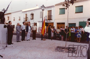 Momento inauguración en Plaza Palacio.