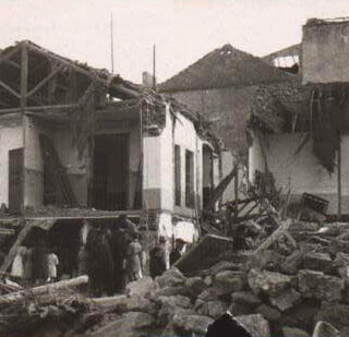 Bombardeo en Alcázar de San Juan. Bdh. BNE. Caja 42-8-2.