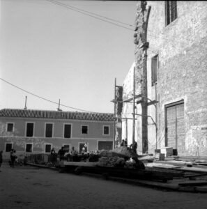 CONSTRUCCION CASA PARROQUIAL SANTA QUITERIA. Coleccion Enrique Samper.
